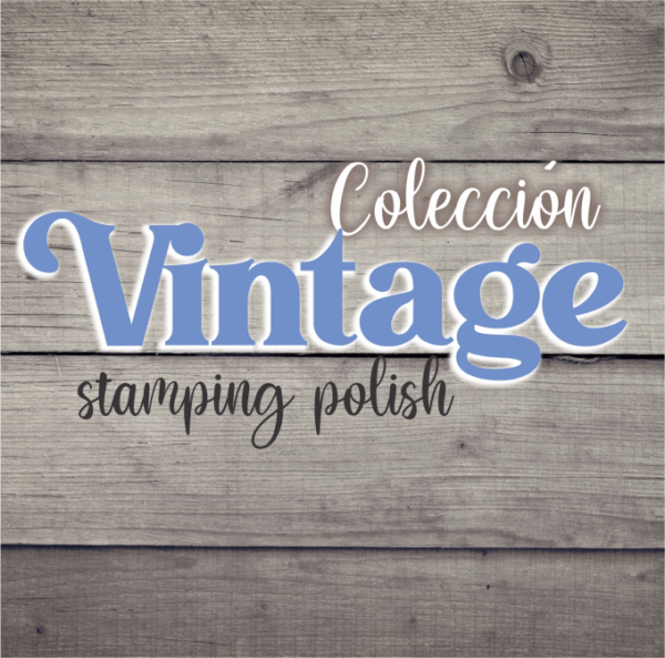 Esmaltes para Stamping 7 colección vintage Cosméticos Ghelic